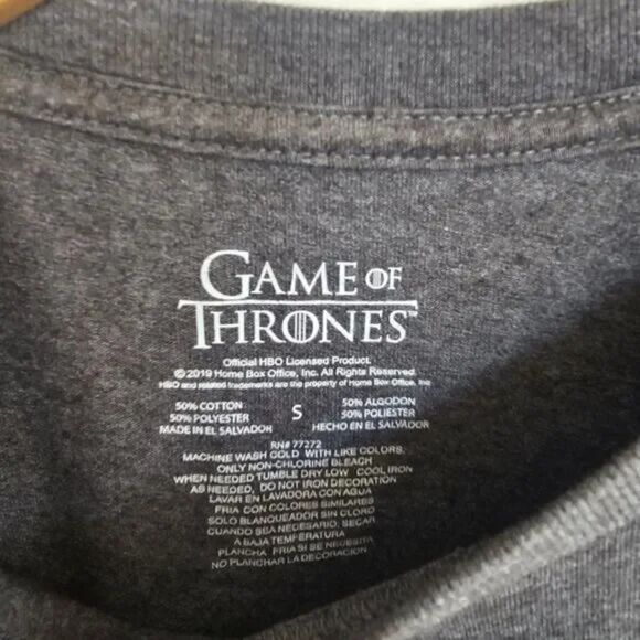 Game of Thrones House Stark “Winter Is Coming” Long Sleeve T-Shirt | Unisex - Picture 4 of 4